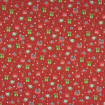Popelín Navidad Regalos Rojo - Ribes y Casals