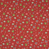 Popelín Navidad Regalos Rojo - Ribes y Casals
