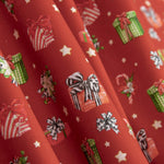 Popelín Navidad Regalos Rojo - Ribes y Casals