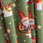 Popelín Navidad Gnomos Verde - Ribes y Casals