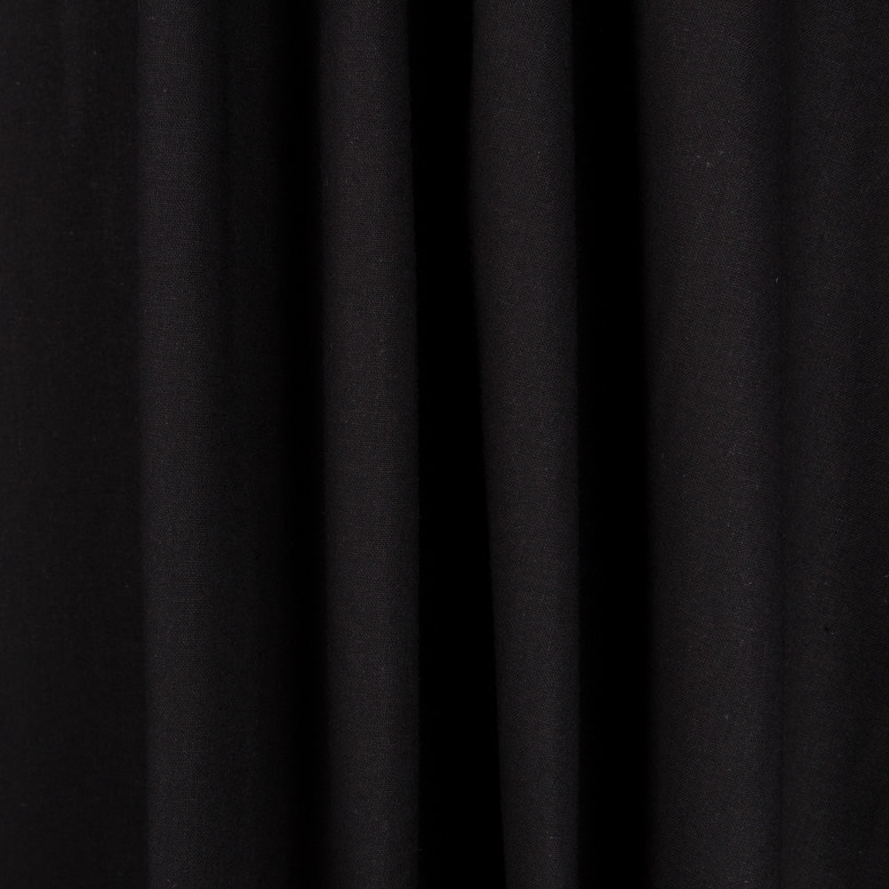 Popelín Algodón Hidrófugo Negro - Ribes y Casals