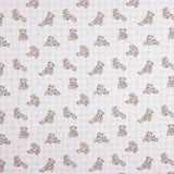 Popelín Algodón Oso Peluche Cuadro Topo - Ribes y Casals