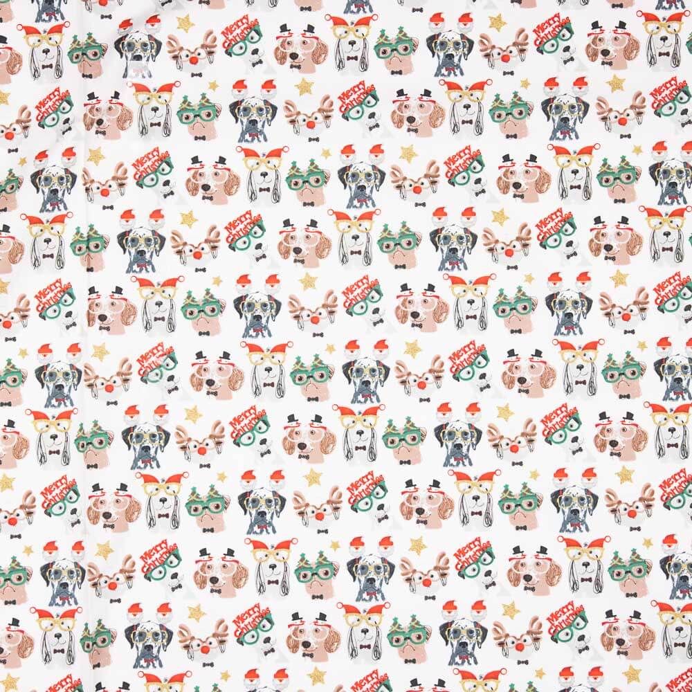 Popelín Christmas Dogs - Ribes y Casals