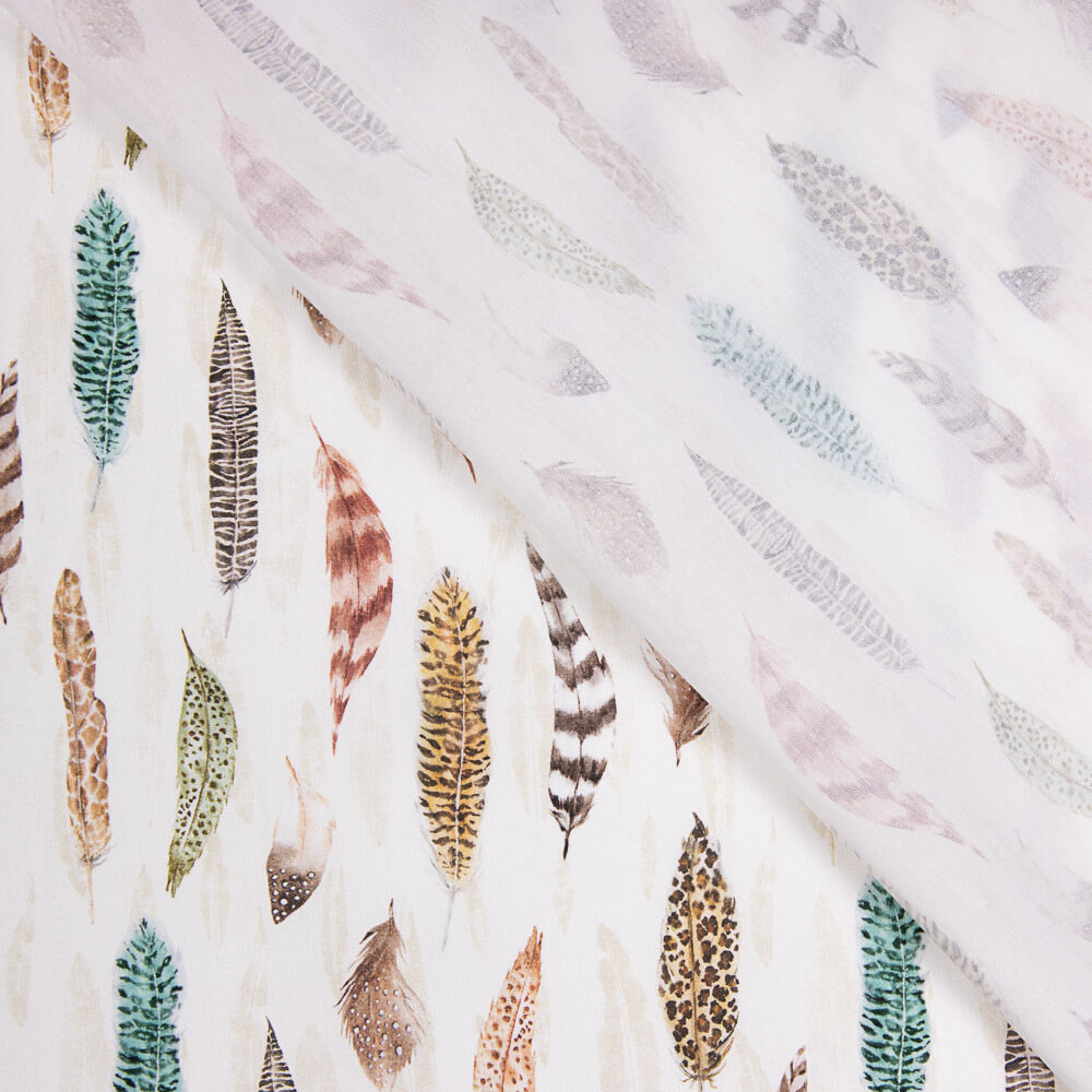 Popelín Algodón Plumas - Ribes y Casals