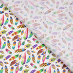 Popelín Algodón Plumas Colores - Ribes y Casals