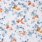 Popelín Algodón Pez Koi Blanco - Ribes y Casals