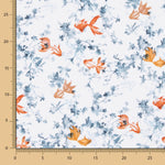 Popelín Algodón Pez Koi Blanco - Ribes y Casals