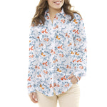 Popelín Algodón Pez Koi Blanco - Ribes y Casals