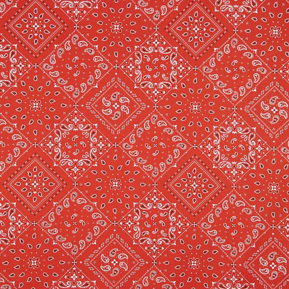 Popelín Algodón Bandana Roja Oeko-Tex® - Ribes y Casals