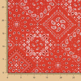 Popelín Algodón Bandana Roja Oeko-Tex® - Ribes y Casals