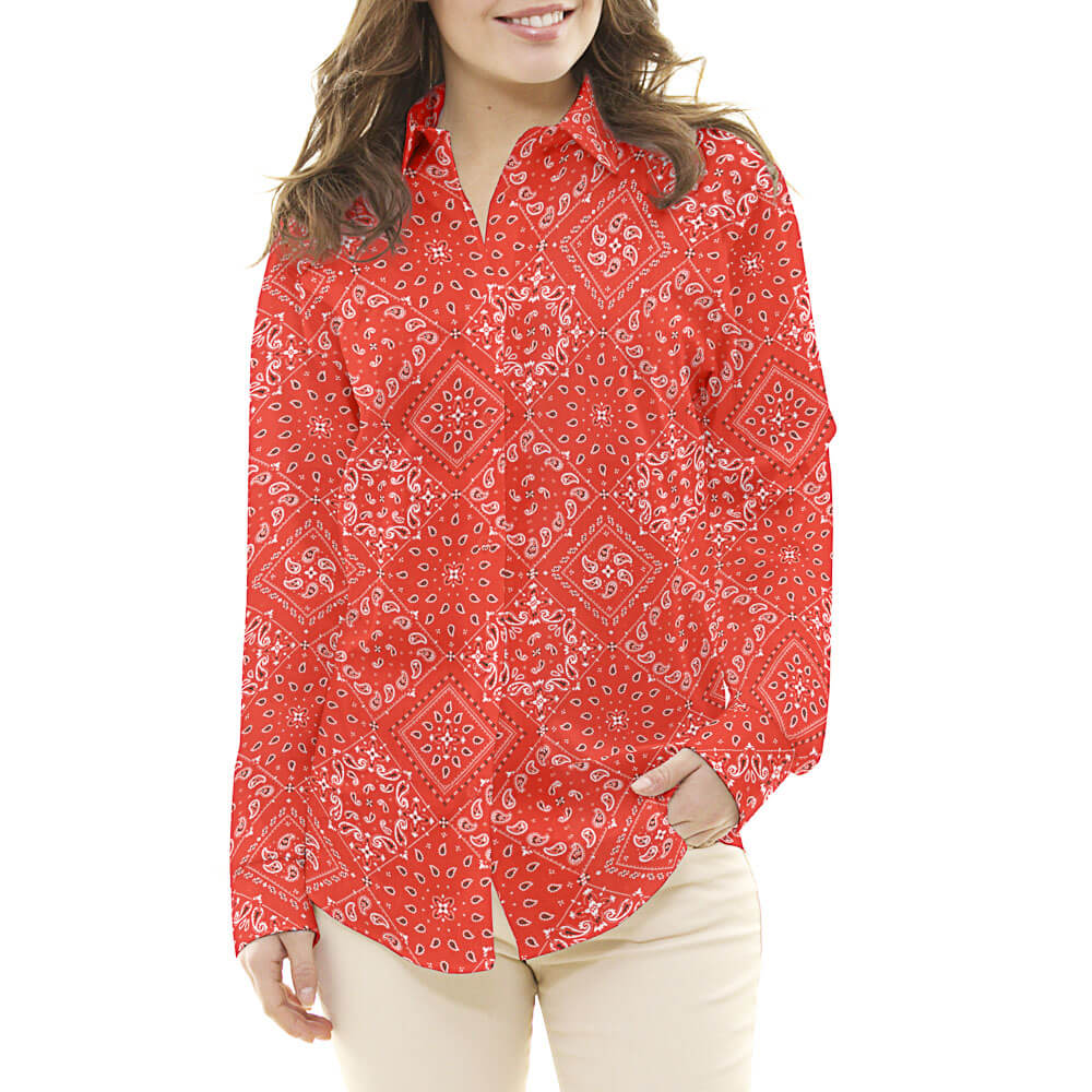 Popelín Algodón Bandana Roja Oeko-Tex® - Ribes y Casals