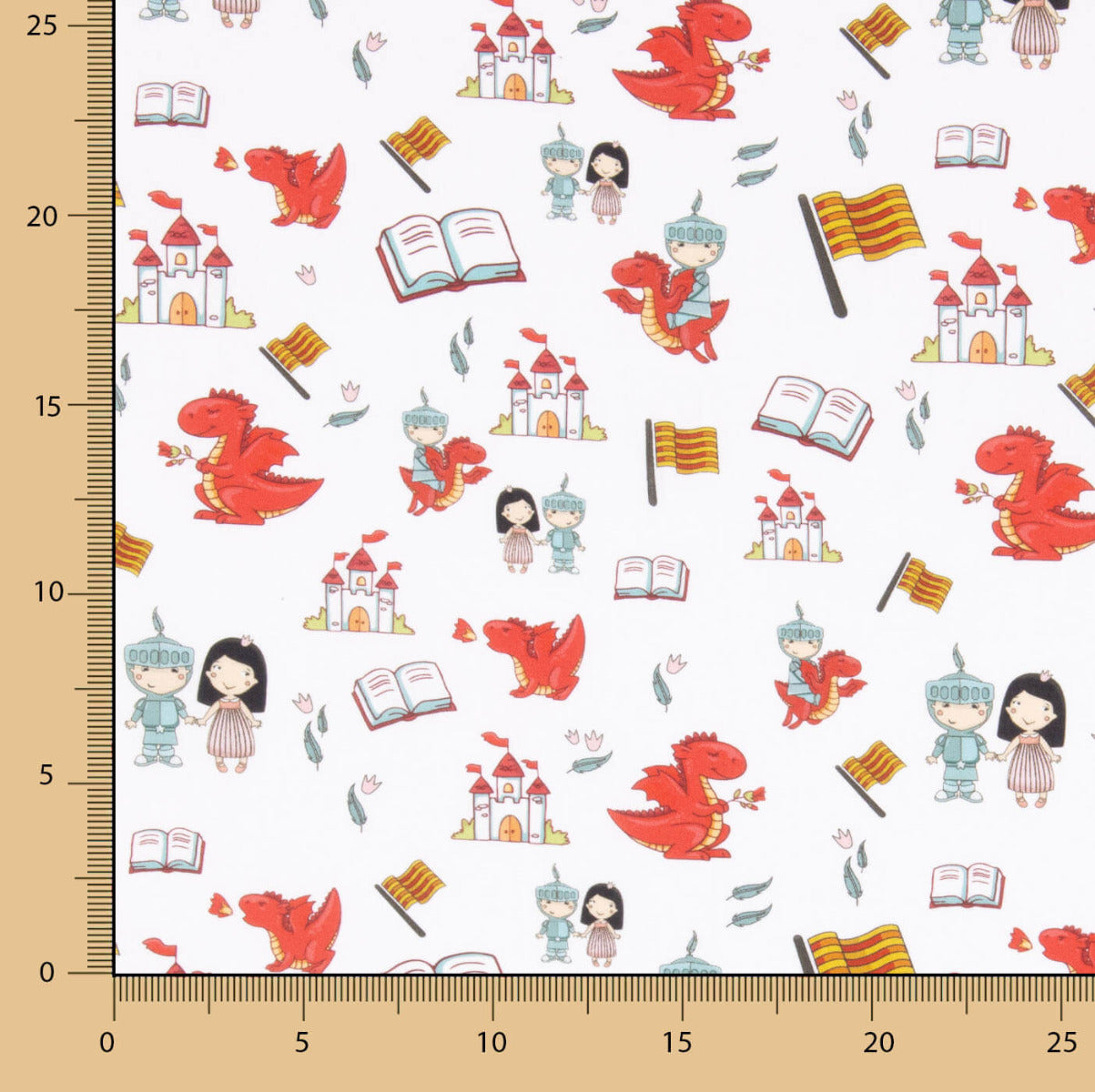 Popelín Sant Jordi Blanco - Ribes y Casals