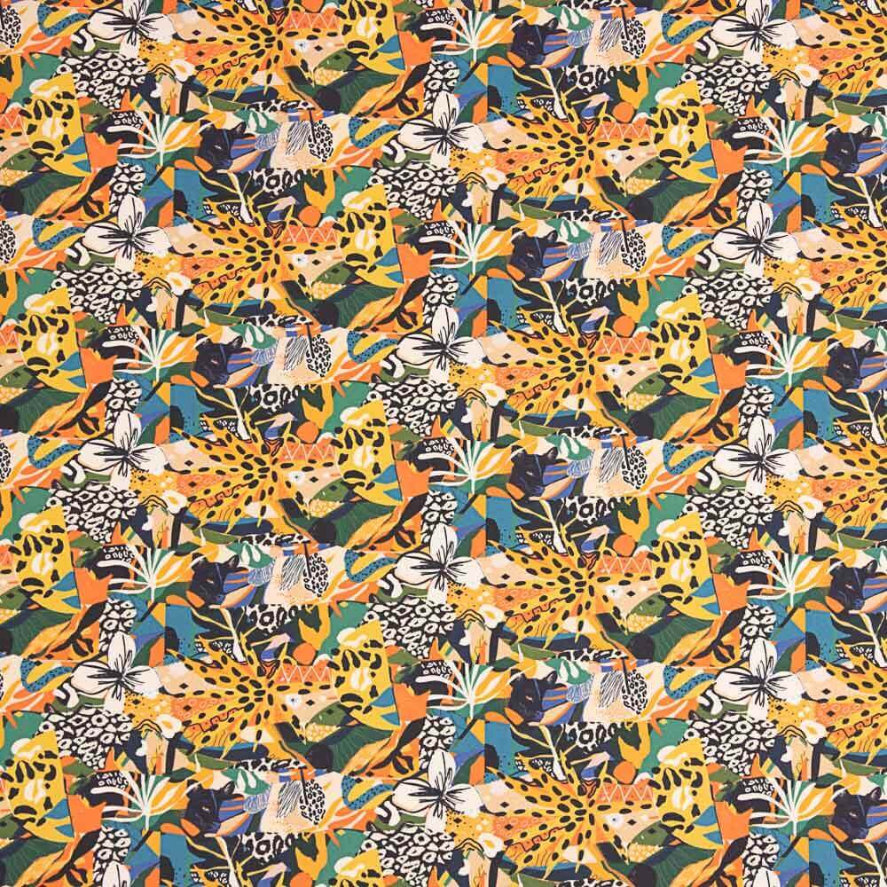 Popelín Algodón Felino Multicolor - Ribes y Casals