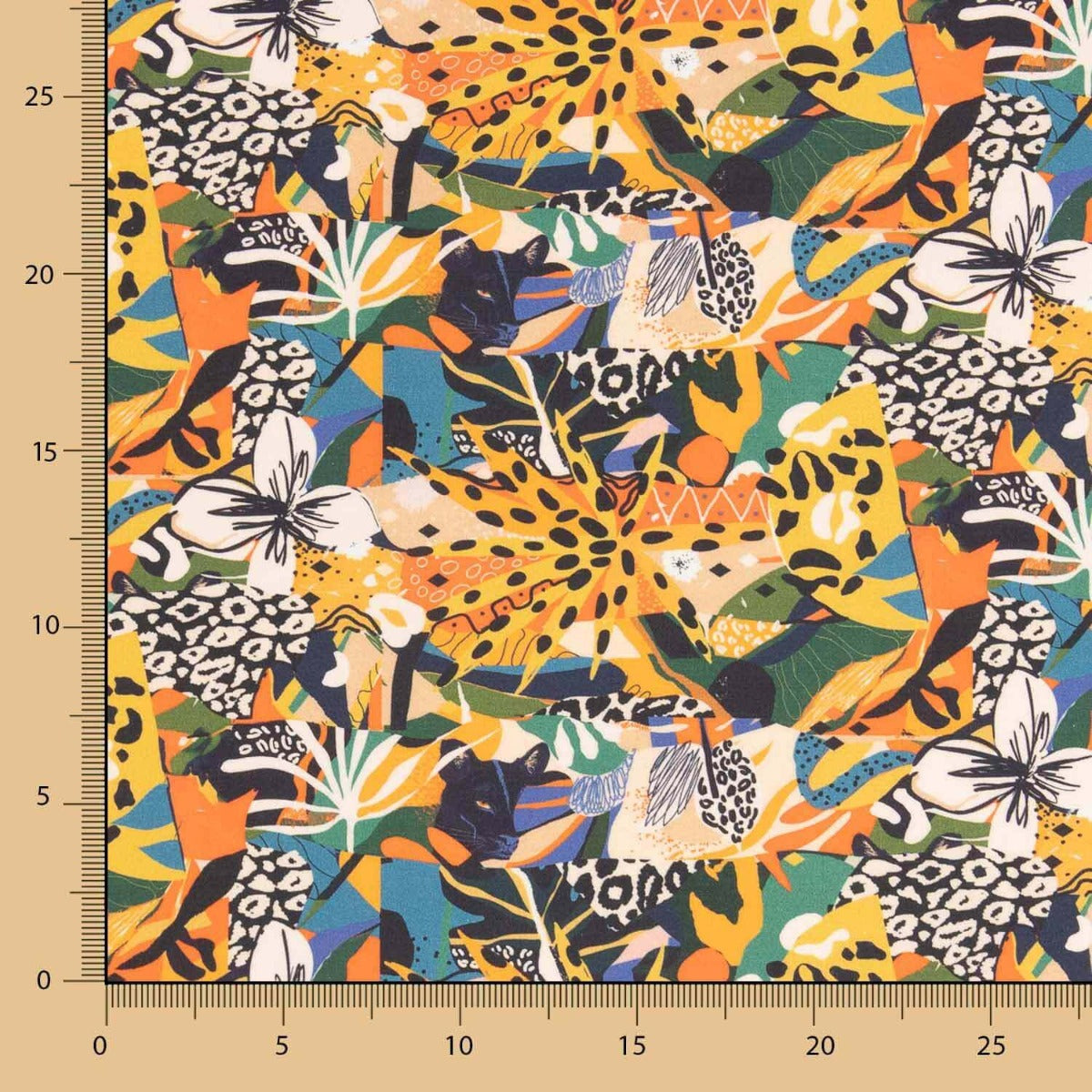 Popelín Algodón Felino Multicolor - Ribes y Casals