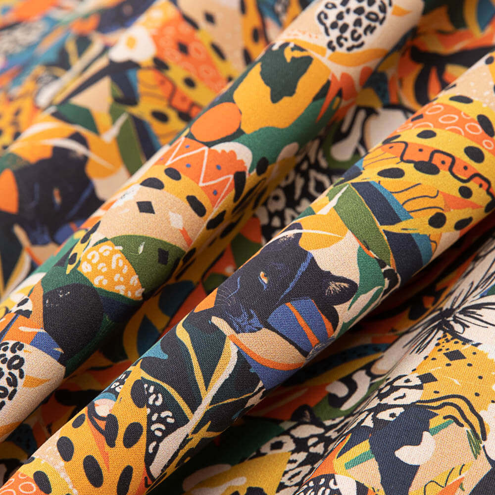 Popelín Algodón Felino Multicolor - Ribes y Casals