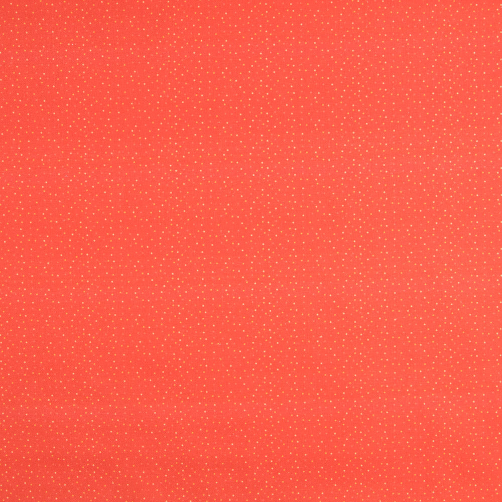 Algodón Popelín Topitos Naranja - Ribes y Casals