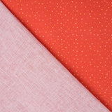 Algodón Popelín Topitos Naranja - Ribes y Casals