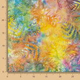 Batik Hojas Multicolor Rosas - Ribes y Casals