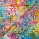 Batik Hojas Multicolor Rosas - Ribes y Casals