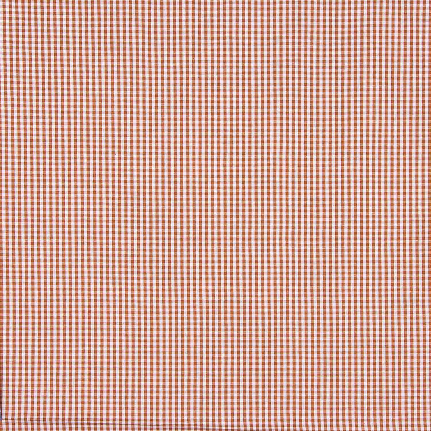 Popelín Algodón Cuadros Mini Arcilla - Ribes y Casals