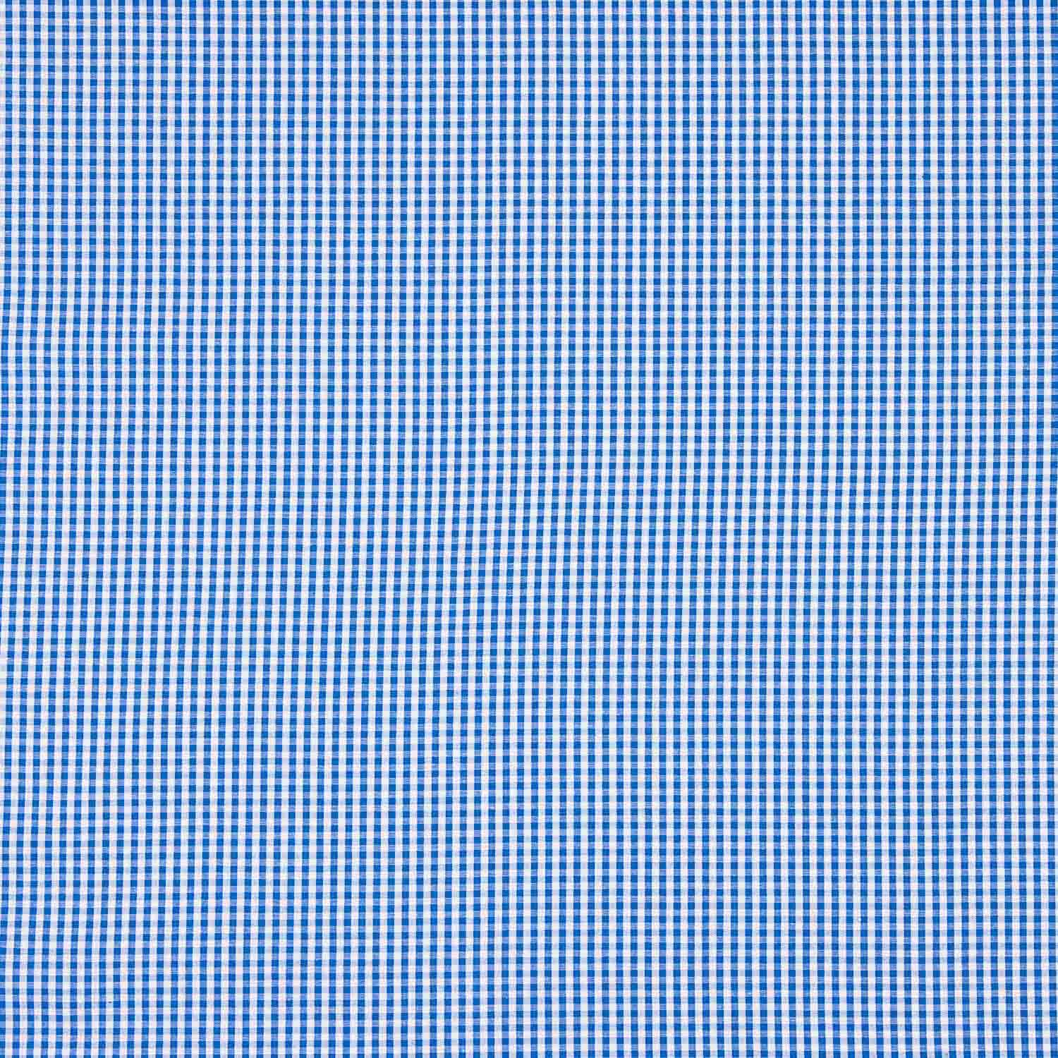 Popelín Algodón Cuadros Mini Azul - Ribes y Casals