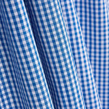 Popelín Algodón Cuadros Mini Azul - Ribes y Casals