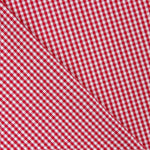 Popelín Algodón Cuadros Mini Rojo - Ribes y Casals