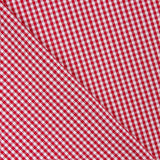 Popelín Algodón Cuadros Mini Rojo - Ribes y Casals