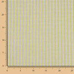 Popelín Algodón Cuadros Mini Verde Oliva - Ribes y Casals