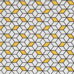 Popelín Algodón Cubic Amarillo - Ribes y Casals