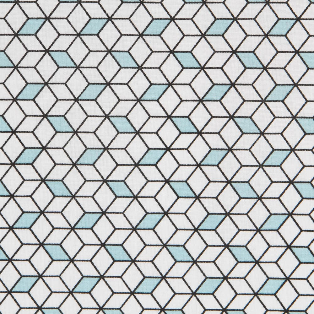 Popelín Algodón Cubic Azul - Ribes y Casals
