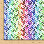 Popelín Algodón Chevron Multicolor - Ribes y Casals