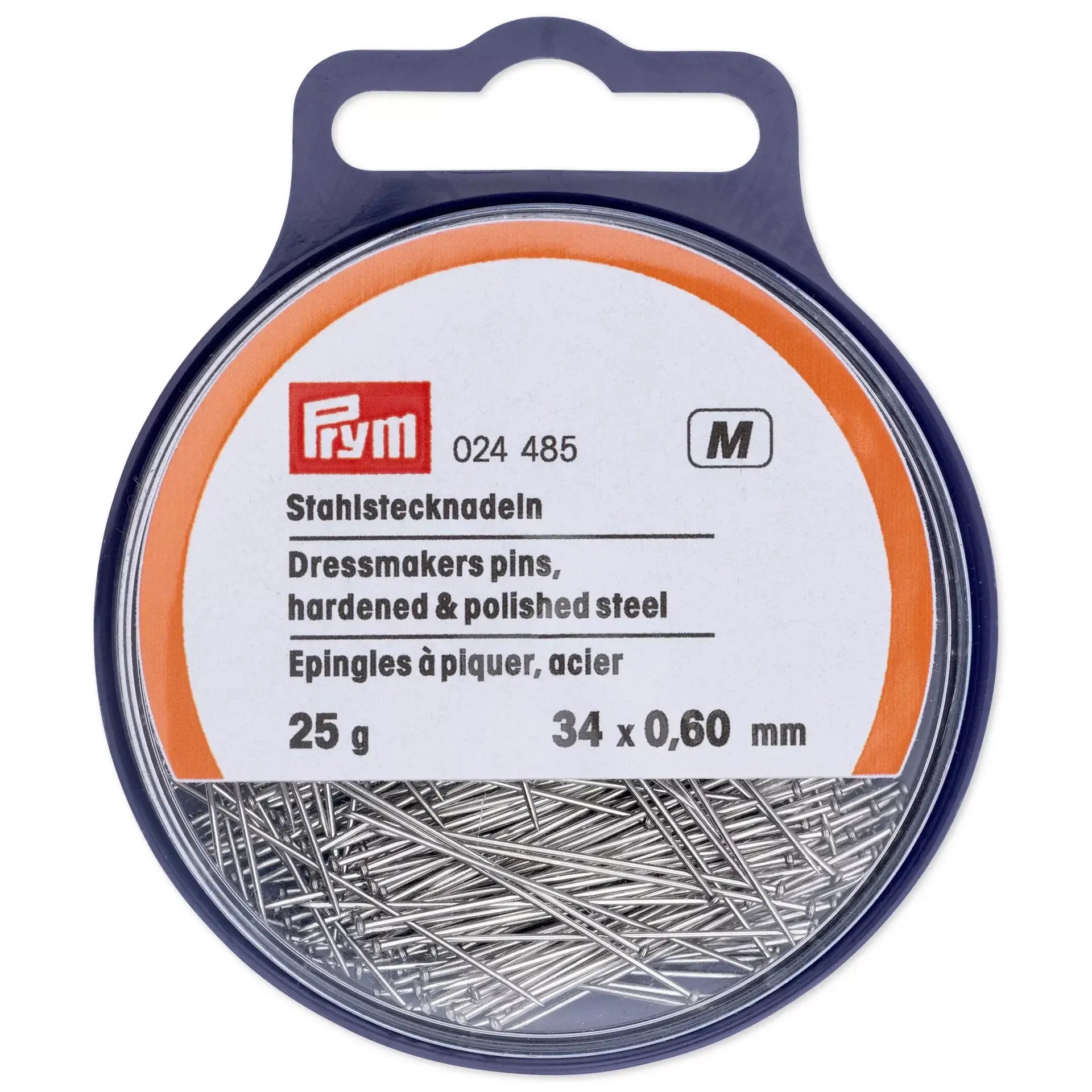 Alfileres de Acero Prym 024485 0,60 x 34 mm - Ribes y Casals