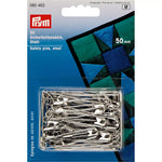 Imperdibles Prym 085463 Plateados 50 mm Nº 3 – Pack 50 Unidades - Ribes y Casals