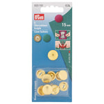 Botones Revestibles Prym 323151 Dorados 15 mm – Pack 6 Unidades - Ribes y Casals