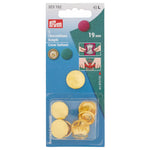 Botones Revestibles Prym 323152 Dorados 19 mm – Pack 5 Unidades - Ribes y Casals