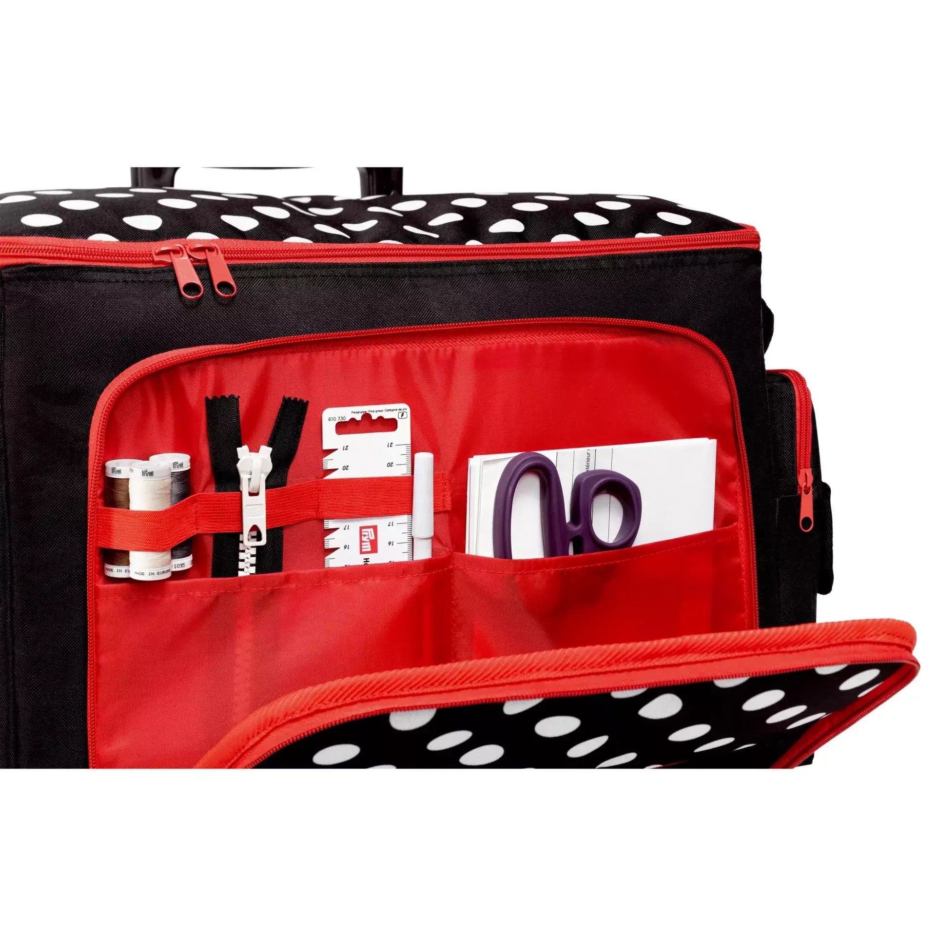 Trolley para Máquina de Coser Polka Dots Negro - Ribes y Casals