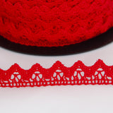 Puntilla Algodón Roja de 10mm - Ribes y Casals