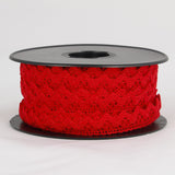 Puntilla Algodón Roja de 10mm - Ribes y Casals