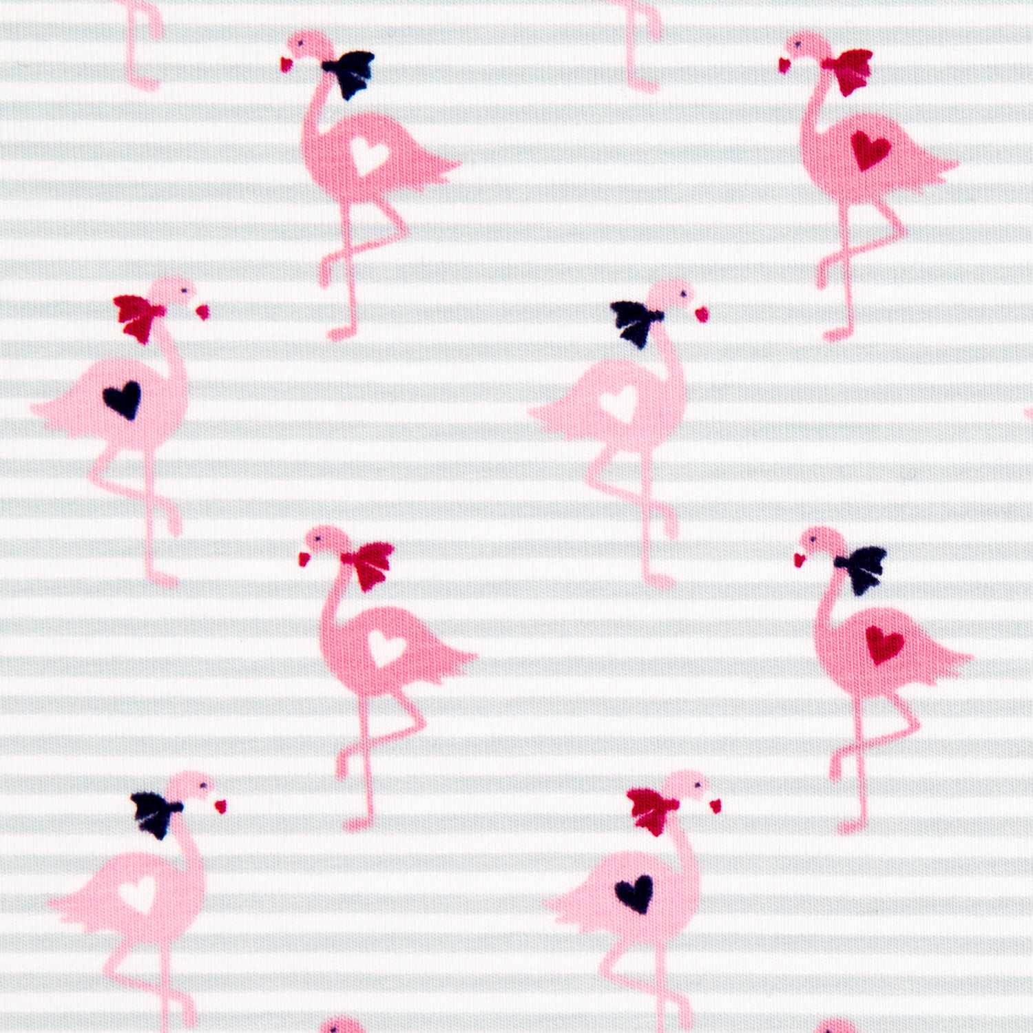 Punto Algodón Flamenco Listas Celeste - Ribes y Casals