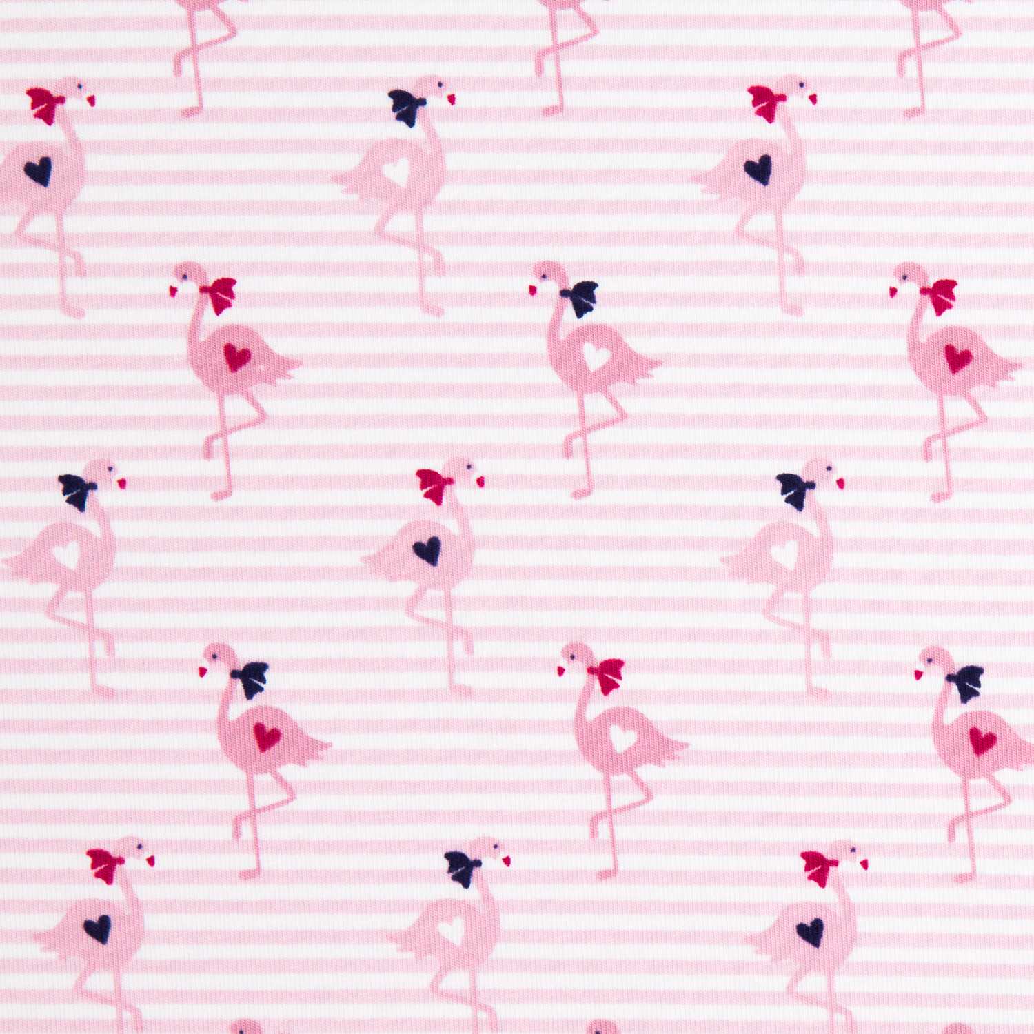 Punto Algodón Flamenco Listas Rosa - Ribes y Casals