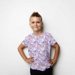 Punto Algodón Palomas Lila - Ribes y Casals