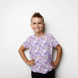 Punto Algodón Palomas Lila - Ribes y Casals