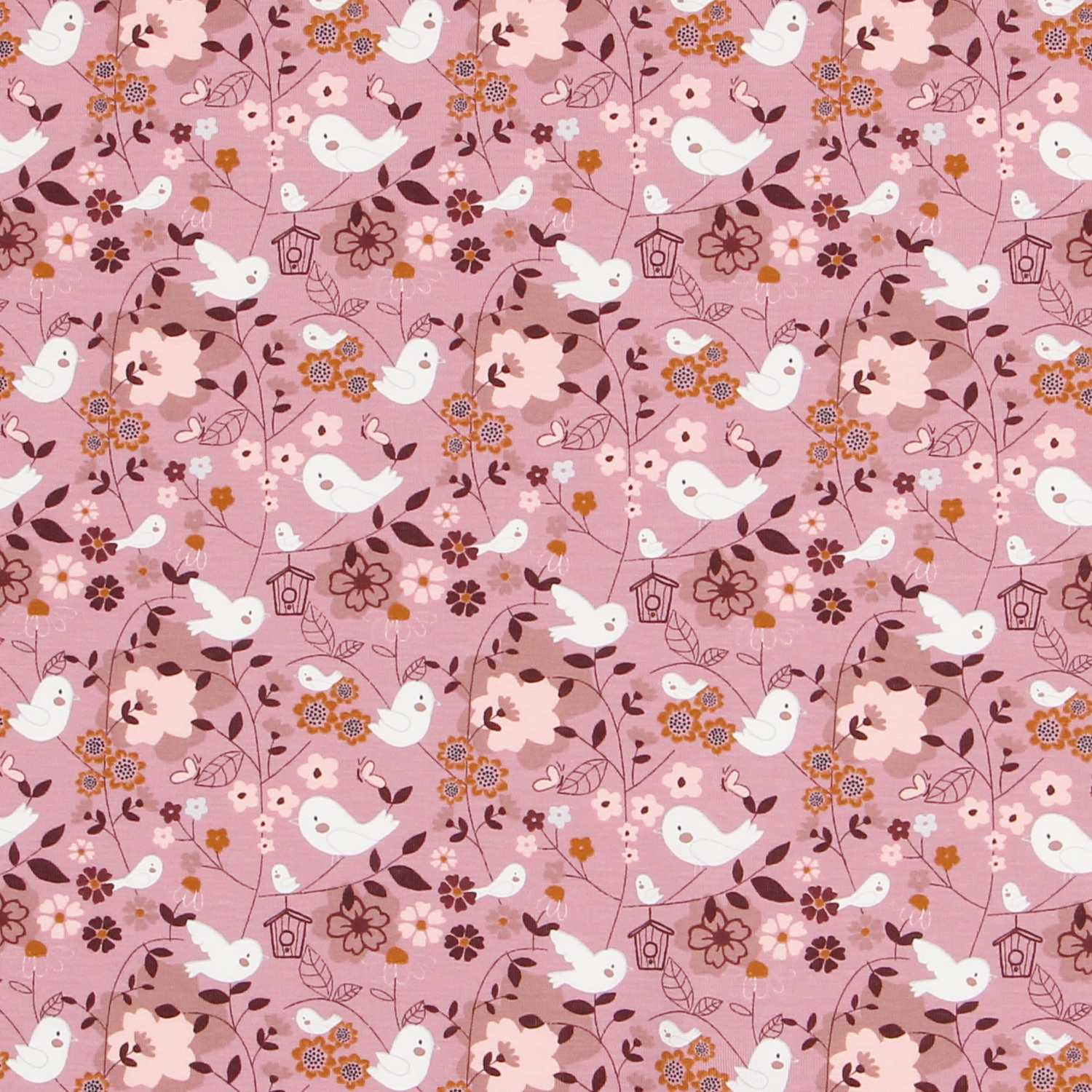 Punto Algodón Palomas Rosa - Ribes y Casals