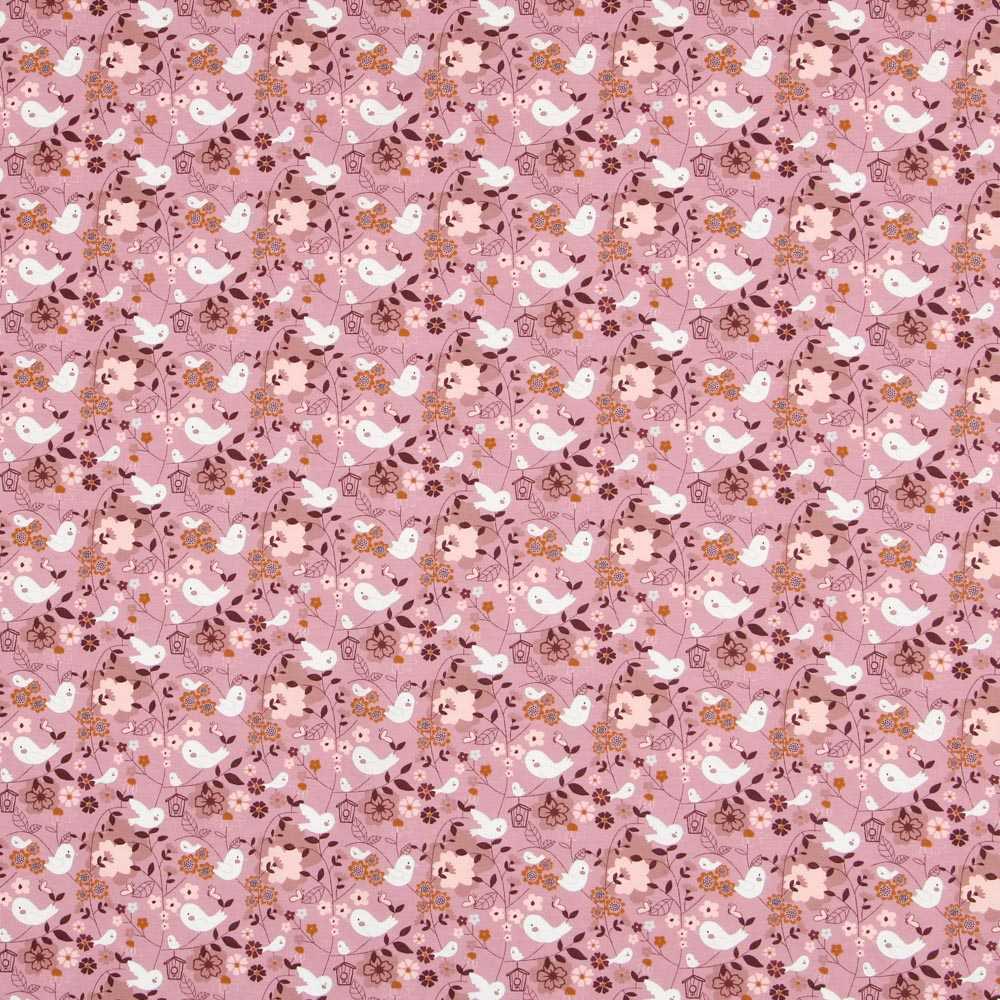 Punto Algodón Palomas Rosa - Ribes y Casals
