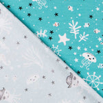 Punto Algodón Pulpos Verde Agua - Ribes y Casals