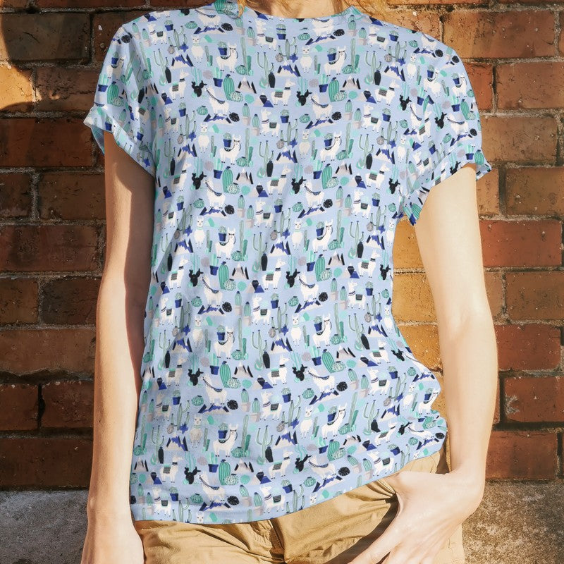 Punto Camiseta Cactus Azul - Ribes y Casals