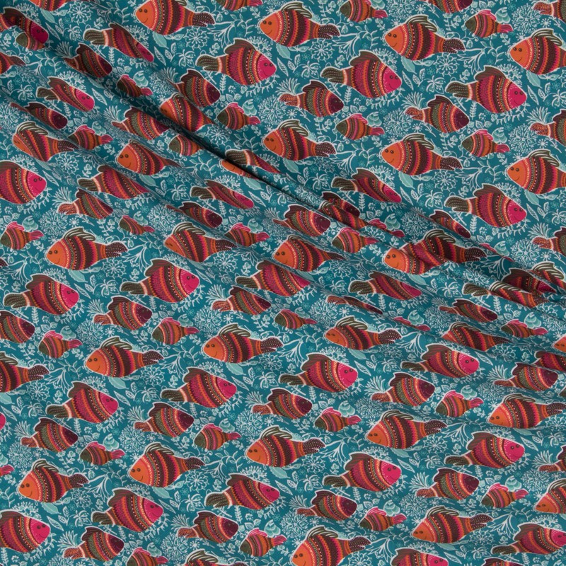 Punto Camiseta Fish Aguamarina - Ribes y Casals