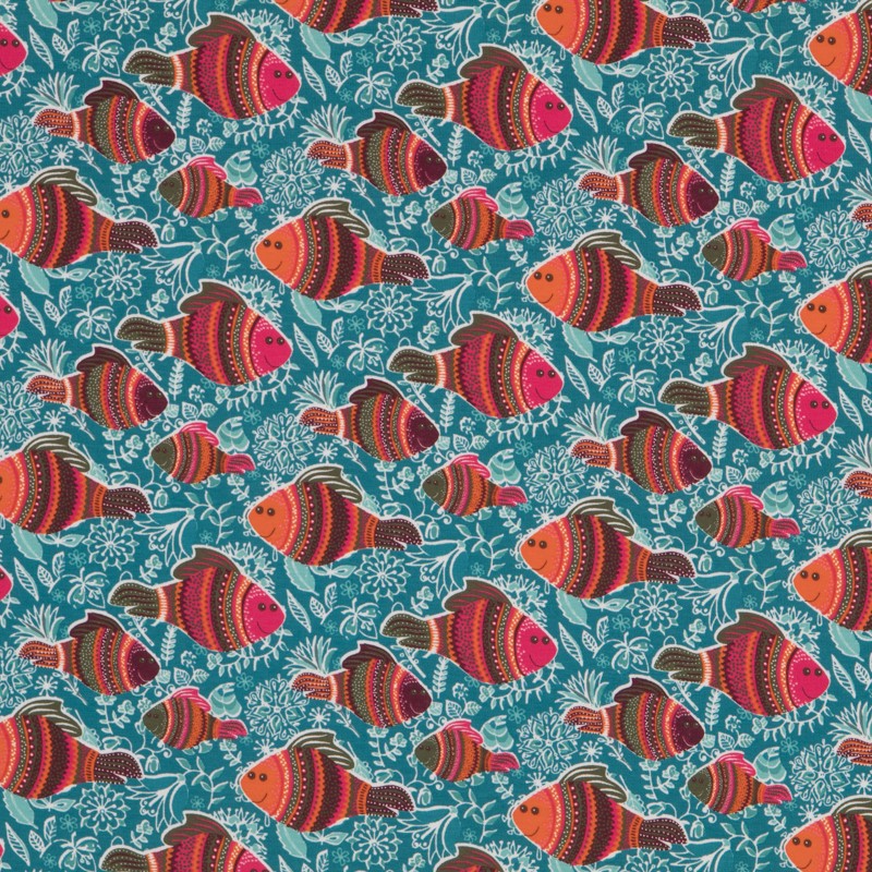 Punto Camiseta Fish Aguamarina - Ribes y Casals