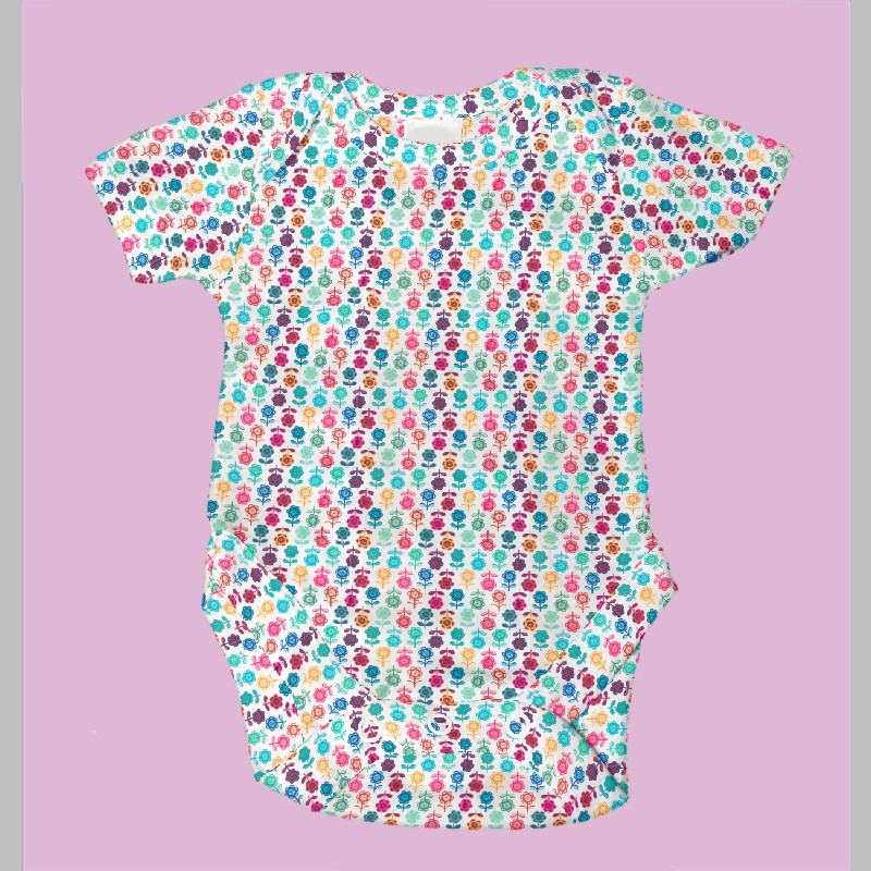 Punto Camiseta Flores Multicolor - Ribes y Casals